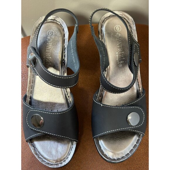 PATRIZIA WOMENS SIZE 6 SUPER LIGHTWEIGHT CUSHION COMFORT HEELS SLINGBACK SANDALS - Picture 4 of 10